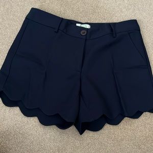Jade Melody Tam Scalloped Shorts Navy Size 0